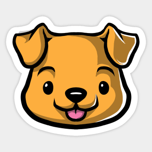 Cute Kids Dog Sticker